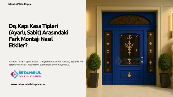 Dış Kapı Kasa Tipleri (Ayarlı, Sabit) Arasındaki Fark Montajı Nasıl Etkiler? Dış Kapı Kasa Tipleri (Ayarlı, Sabit) Arasındaki Fark Montajı Nasıl Etkiler?
