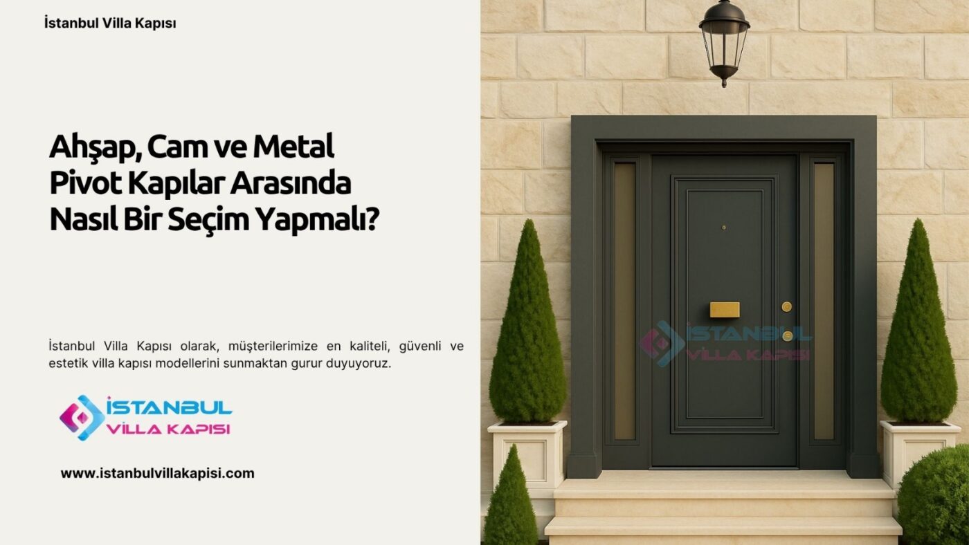 Ahşap, Cam Ve Metal Pivot Kapılar Arasında Nasıl Bir Seçim Yapmalı?
