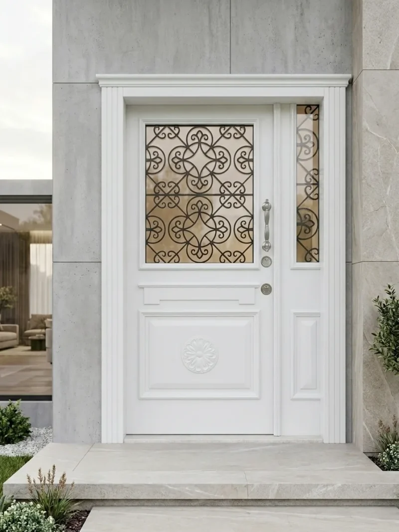 Erdek Ahşap Ferforje Villa Kapısı 3 Erdek Ahşap Ferforje Villa Kapısı Galeri Görseli