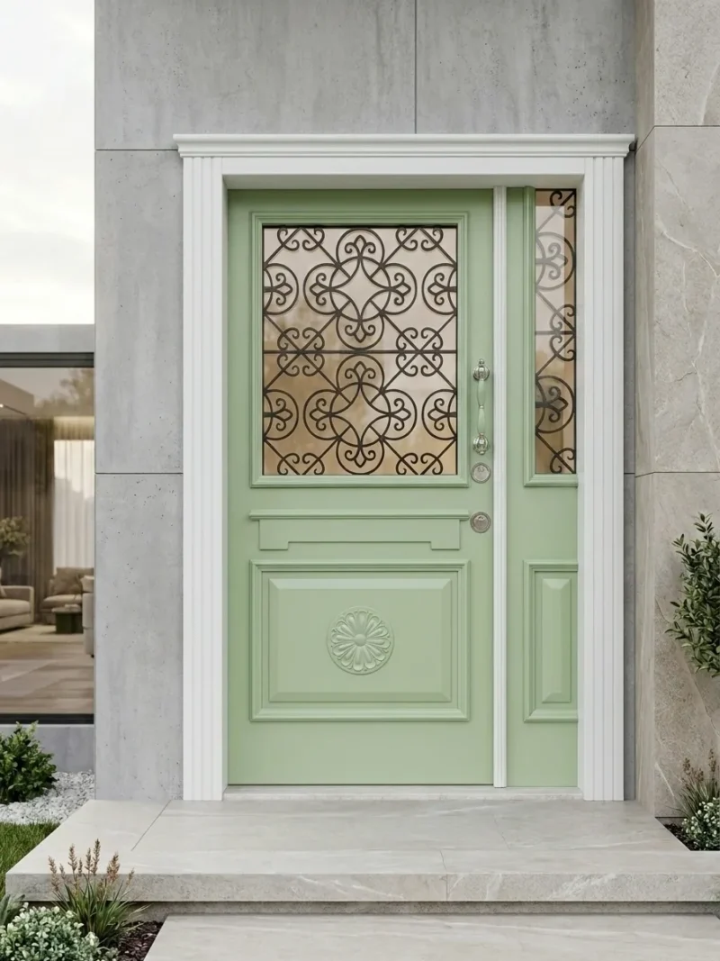 Erdek Ahşap Ferforje Villa Kapısı 7 Erdek Ahşap Ferforje Villa Kapısı Galeri Görseli