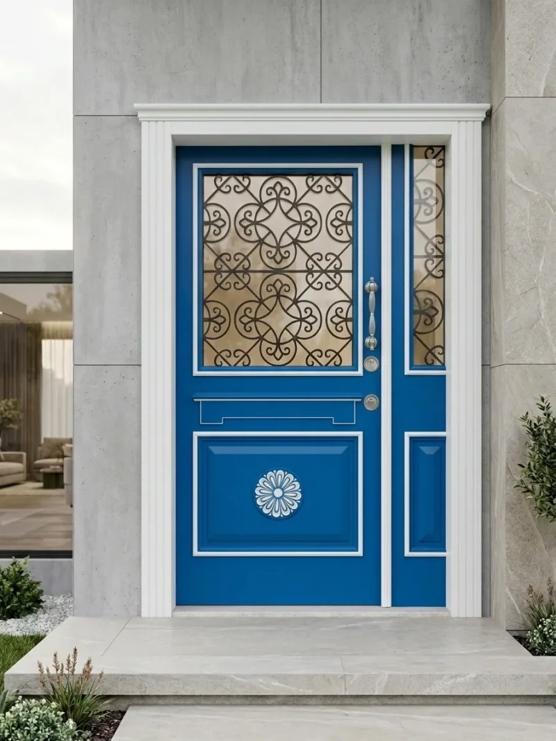 Erdek Ahşap Ferforje Villa Kapısı 8 Erdek Ahşap Ferforje Villa Kapısı Galeri Görseli